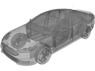 Ford Fusion Titanium (2018) 3D Model preview