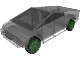 Tesla Cybertruck 3D Model preview