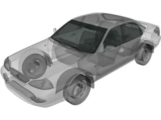 Kia Clarus (1998) 3D Model preview
