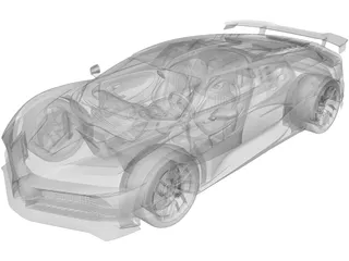 Bugatti Centodieci (2020) 3D Model preview