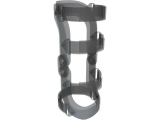 Human Knee Joint Brace 3D Model preview