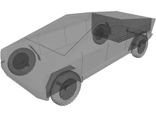 Tesla Cybertruck 3D Model preview