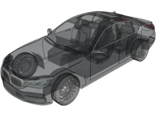 BMW 750i 7-series [G11] (2016) 3D Model preview
