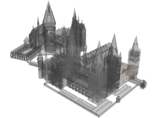 Hogwarts 3D Model preview
