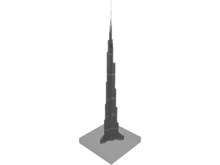 Burj Khalifa 3D Model preview
