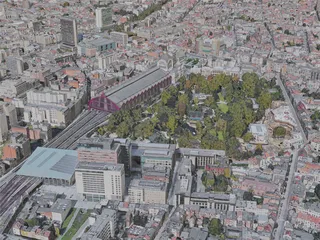Antwerp City, Belgium (2019) 3D Model preview