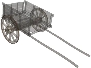 Horse Cart 3D Model preview