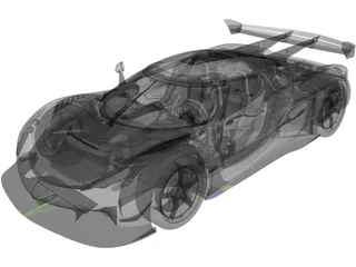 Koenigsegg Jesko (2020) 3D Model preview