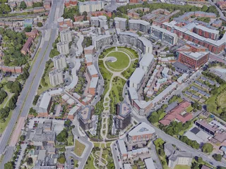 Birmingham City, UK (2019) 3D Model preview