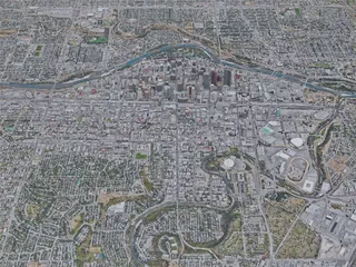 Calgary City, AB, Canada (2019) 3D Model preview