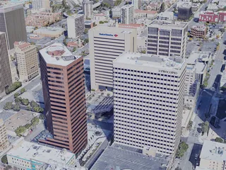 San Diego City, CA, USA (2019) 3D Model preview