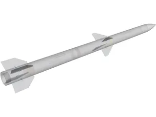 AIM120D Missile 3D Model preview