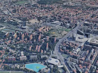 Milan City, Italy (2019) 3D Model preview