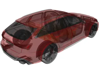 Audi RS6 Avant (2020) 3D Model preview