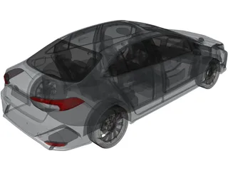 Toyota Corolla (2019) 3D Model preview