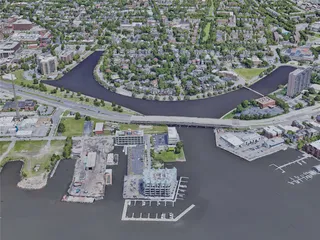 Norfolk City, VA, USA (2019) 3D Model preview