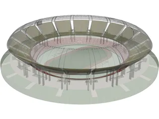 Soccer Stadium 3D Model preview