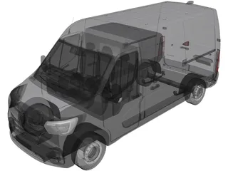 Renault Master (2020) 3D Model preview