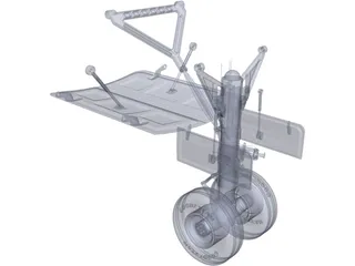 Boeing 737 Landing Gear 3D Model preview