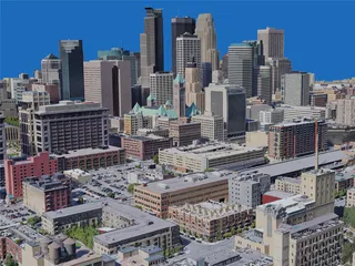 Minneapolis City, MN, USA (2019) 3D Model preview