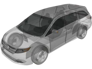 Honda Odyssey (2011) 3D Model preview