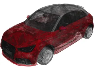 Audi A1 3D Model preview