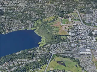 Redmond City, WA, USA (2019) 3D Model preview