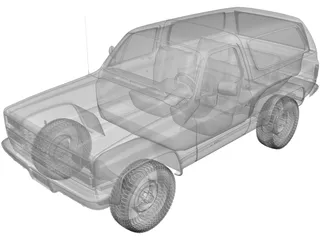 Chevrolet Blazer (1989) 3D Model preview