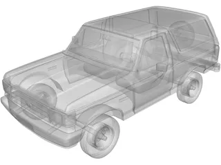 Ford Bronco (1989) 3D Model preview