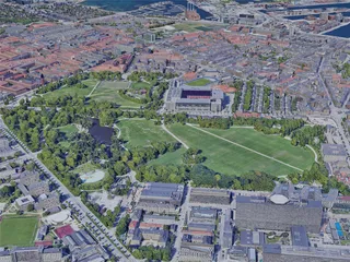 Copenhagen City, Denmark (2019) 3D Model preview