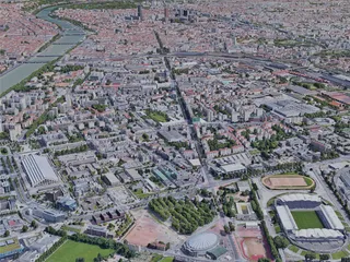 Lyon City, France (2019) 3D Model preview