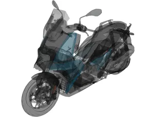 BMW C400X Sport (2018) 3D Model preview