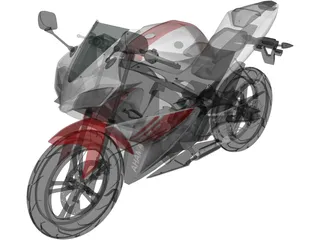 Yamaha YZF-R125 (2011) 3D Model preview