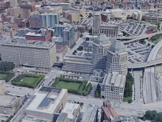 Cincinnati City, OH, USA (2019) 3D Model preview