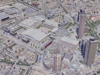 Frankfurt City, Germany (2019) 3D Model preview