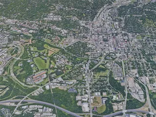 Raleigh City, NC, USA (2019) 3D Model preview
