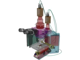 Olympus Microscope 3D Model preview