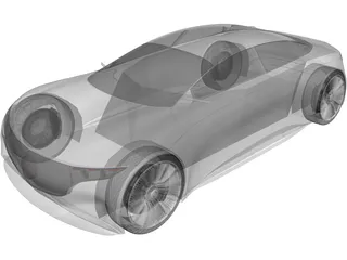 Mercedes-Benz Vision EQS (2019) 3D Model preview