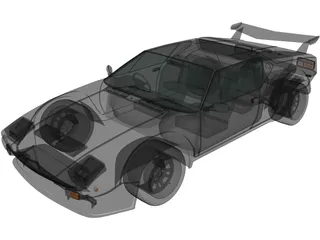 De Tomaso Pantera (1984) 3D Model preview