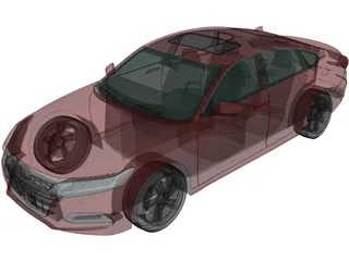 Honda Accord Sport Sedan (2018) 3D Model preview