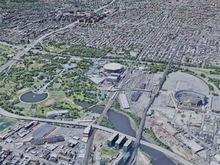 New York City, Queens, USA (2019) 3D Model preview