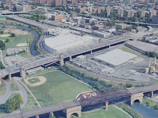 New York City, The Bronx, USA (2019) 3D Model preview