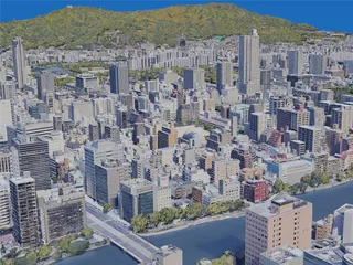 Hiroshima City, Japan (2019) 3D Model preview