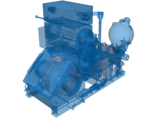 Pressure Pump 3D Model preview