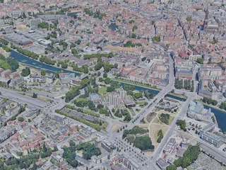 Strasbourg City, France (2019) 3D Model preview