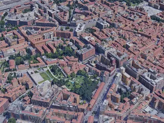 Bologna City, Italy (2019) 3D Model preview