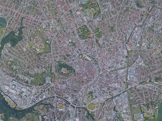 Brno City, Czechia (2019) 3D Model preview