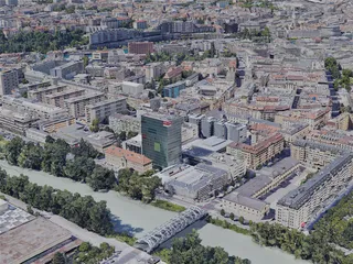 Geneva City, Switzerland (2019) 3D Model preview