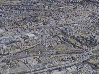 Lausanne City, Switzerland (2019) 3D Model preview