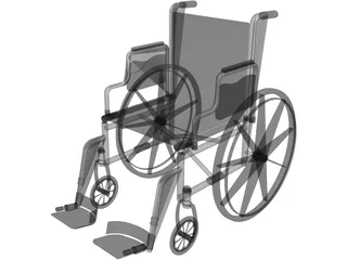 Wheelchair 3D Model preview